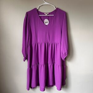 💜🩷NWT Umgee Purple Mini Dress🩷💜